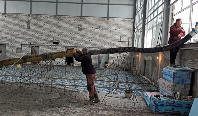 До кінця поточного року має бути завершено будівництво каркасної спортивної зали у Кремінському ліцеї № 2