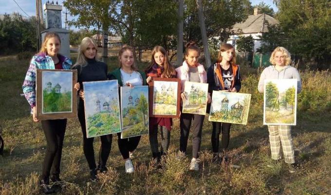 Учасники обласного пленеру малювали Кремінщину.