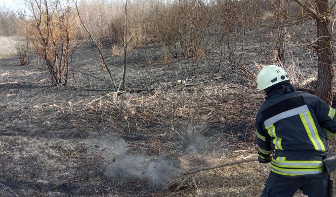 Лише з початку березня у районі зафіксовано 44 пожежі