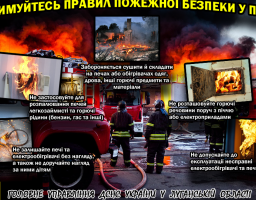 Протягом минулого року у Кремінському районі сталось  365 пожеж