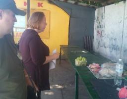 Проведено черговий рейд, направлений на впорядкування місць здійснення торговельної діяльності в місті 