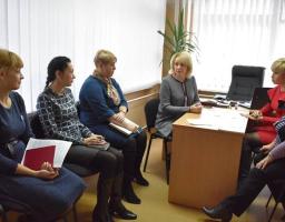 Голова райдержадміністрації Наталя Чехута зустрілась із керівним складом управління соціального захисту населення 
