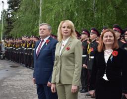 З нагоди відзначення 74-ої річниці перемоги у Другій світовій війні на площі районного центру відбувся урочистий захід.