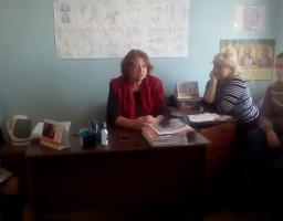 Заступник голови РДА Лариса Махура провела робочу нараду з керівником та колективом Кремінського територіального центру надання соціальних послуг