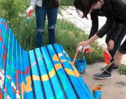 Студенти коледжу Луганської державної академії культури і мистецтв провели акцію до Дня Європи.